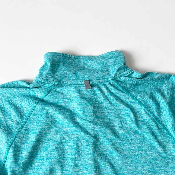 Nike Running 1/4 Zip Dri-Fit Long Sleeve Mock Neck Baselayer  Blue Small - Picture 7 of 7